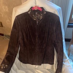 Pamela McCoy. Womens suede jacket. Size: Medium